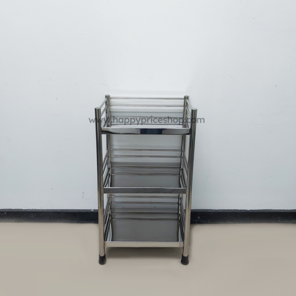 ชั้นสแตนเลส3ชั้น ยาว42ซม. กว้าง32ซม. สูง75ซม.