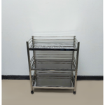 ชั้นสแตนเลส 3ชั้น ยาว62ซม. กว้าง32ซม. สูง75ซม.